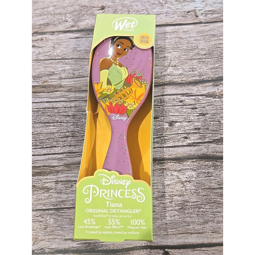 Wet Brush Detangler Hair Brush Limited Edition Disney Princess Tiana NIB (200)